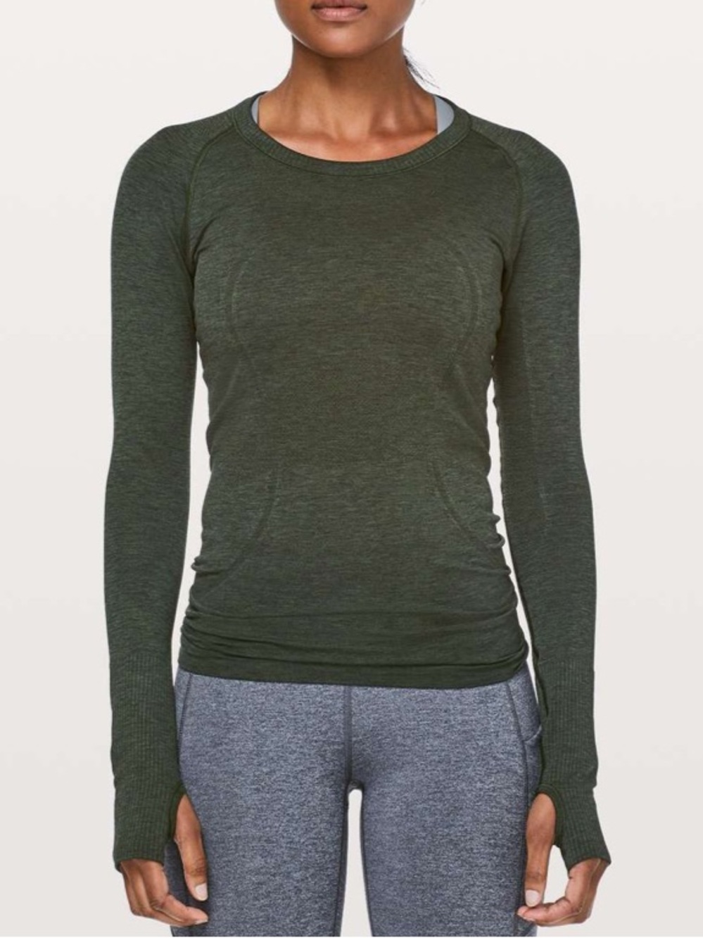 Lululemon Swiftly Tech Long Sleeve Crew
Camo Green / Black